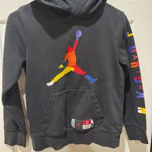 Jordan Kids Hoodie with Multicolor Jumpman Logo